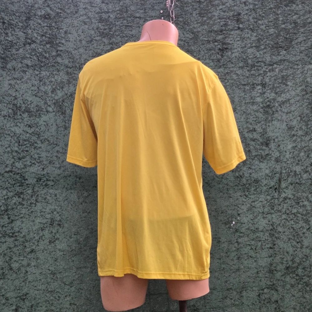 Adidas Men's Bright Yellow Short Sleeve Tee